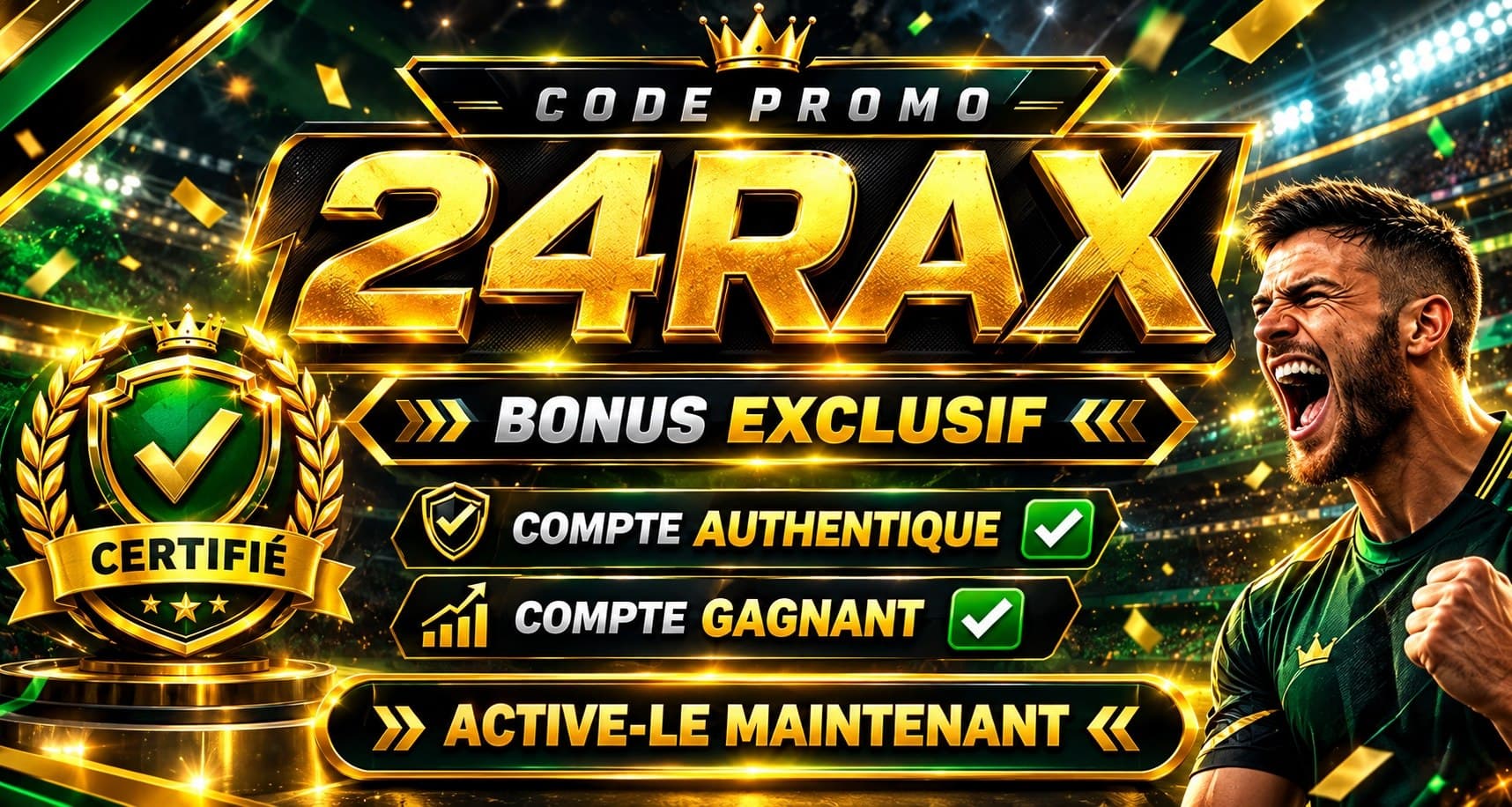 Code promo 24RAX après les pronostics hier